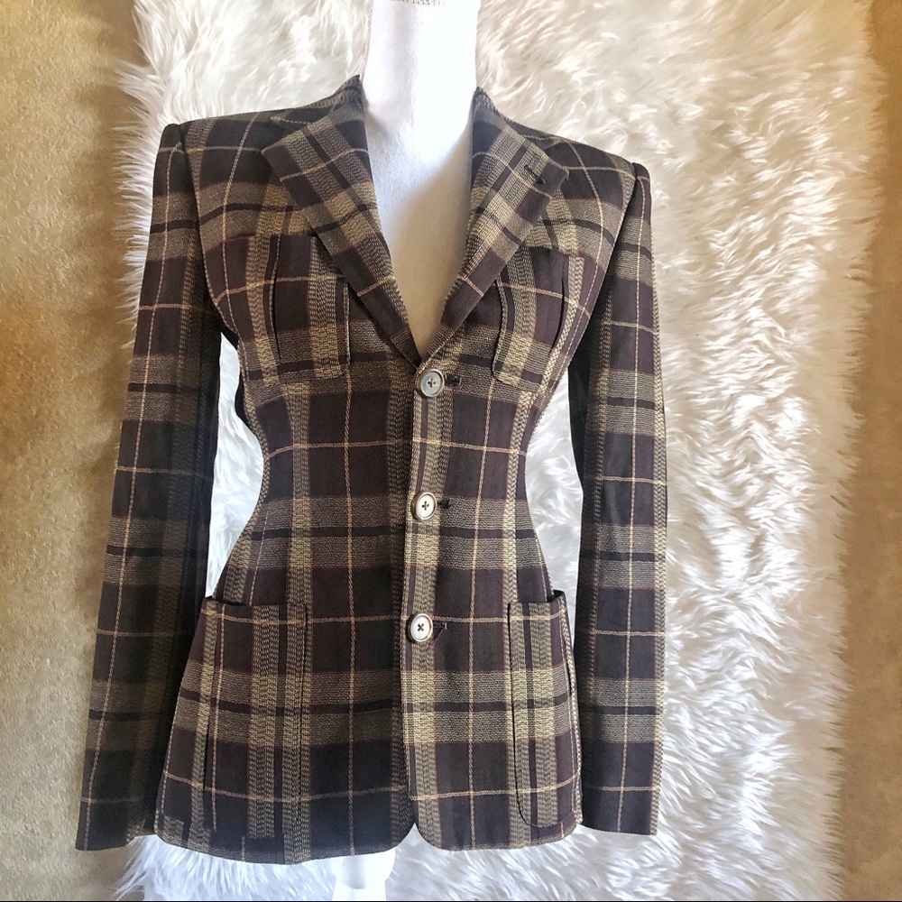 Ralph Lauren Purple Collection Plaid Blazer-2